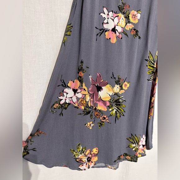 GYPSIES & MOONDUST - Women’s SHIFT Dress Floral Sz M - GRAY - Picture 8 of 13